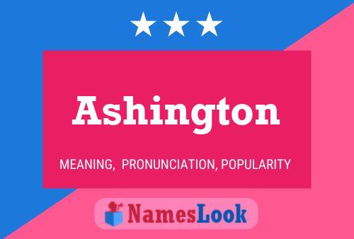 ملصق اسم Ashington