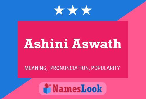 ملصق اسم Ashini Aswath