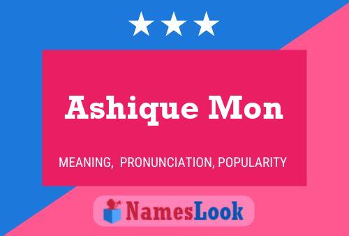 ملصق اسم Ashique Mon