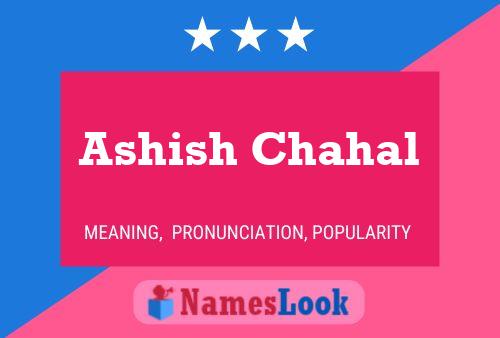 ملصق اسم Ashish Chahal