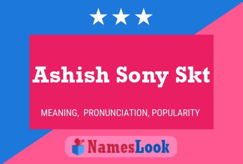 ملصق اسم Ashish Sony Skt