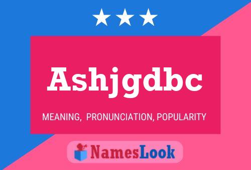 ملصق اسم Ashjgdbc