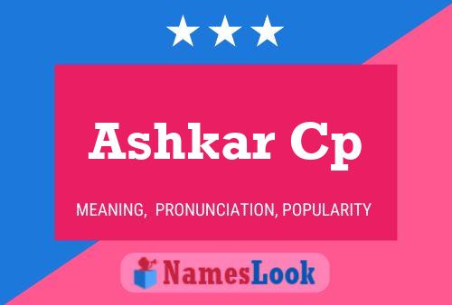 ملصق اسم Ashkar Cp