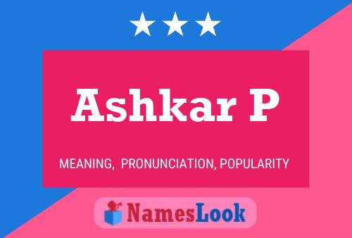 ملصق اسم Ashkar P