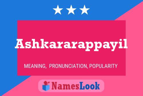 ملصق اسم Ashkararappayil