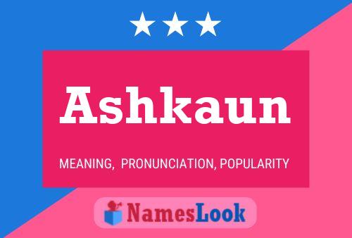 ملصق اسم Ashkaun