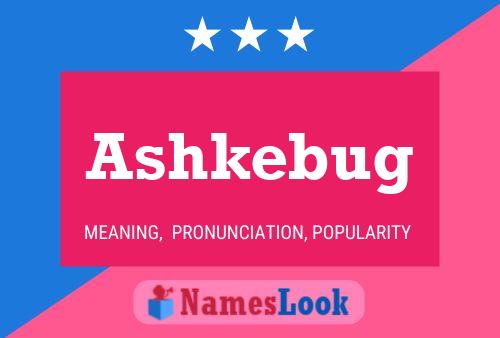 ملصق اسم Ashkebug