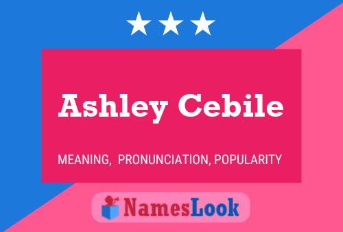 ملصق اسم Ashley Cebile