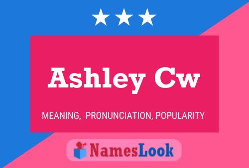 ملصق اسم Ashley Cw