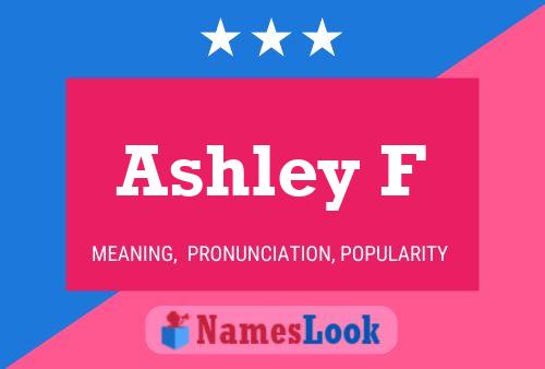 ملصق اسم Ashley F