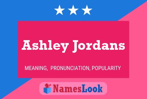 ملصق اسم Ashley Jordans