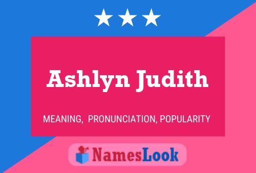 ملصق اسم Ashlyn Judith