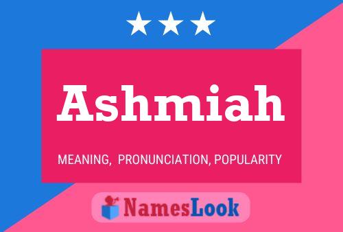 ملصق اسم Ashmiah