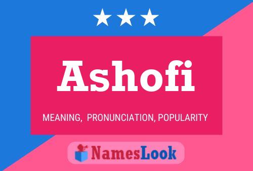 ملصق اسم Ashofi