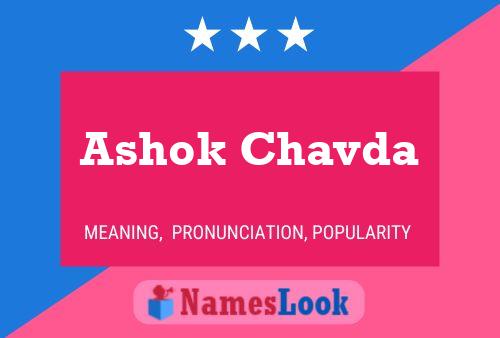 ملصق اسم Ashok Chavda