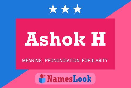 ملصق اسم Ashok H