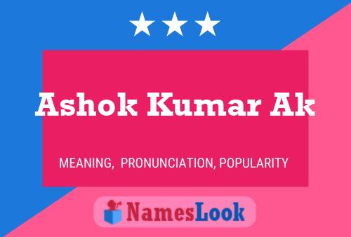 ملصق اسم Ashok Kumar Ak