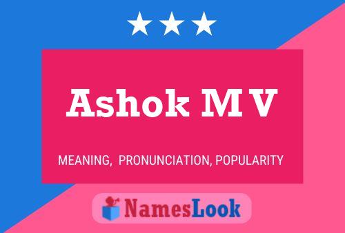 ملصق اسم Ashok M V