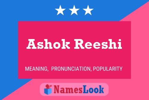 ملصق اسم Ashok Reeshi