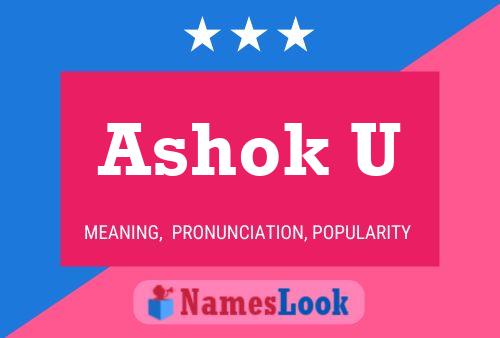 ملصق اسم Ashok U