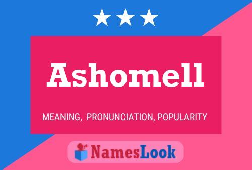 ملصق اسم Ashomell