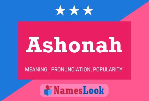 ملصق اسم Ashonah