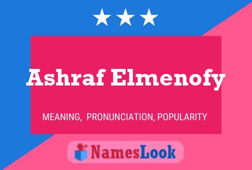 ملصق اسم Ashraf Elmenofy