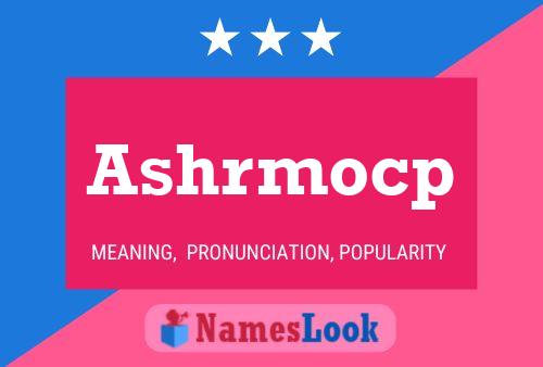 ملصق اسم Ashrmocp