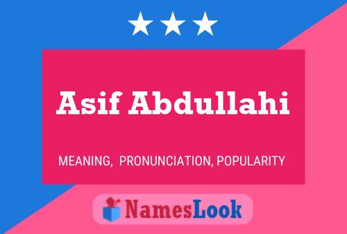 ملصق اسم Asif Abdullahi