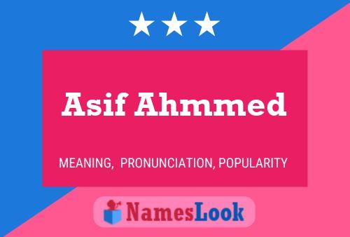 ملصق اسم Asif Ahmmed