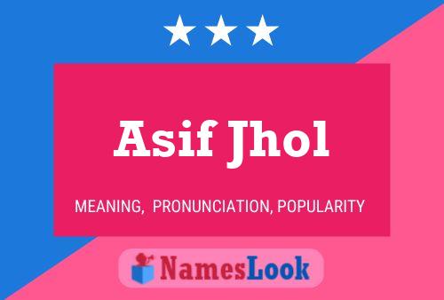 ملصق اسم Asif Jhol