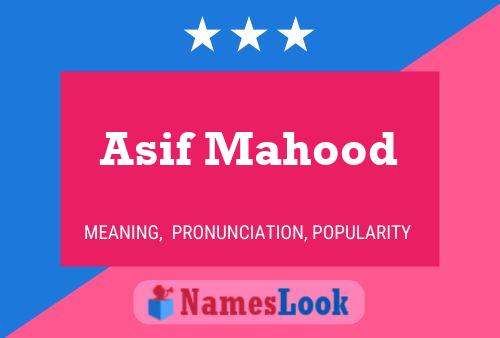 ملصق اسم Asif Mahood