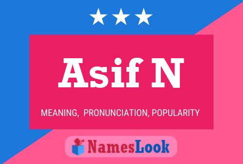 ملصق اسم Asif N