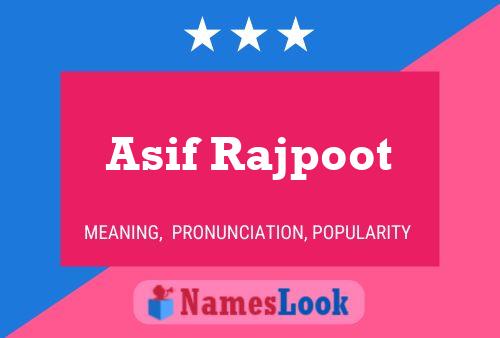 ملصق اسم Asif Rajpoot