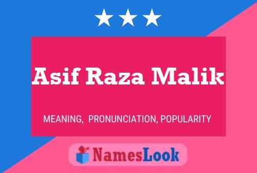 ملصق اسم Asif Raza Malik