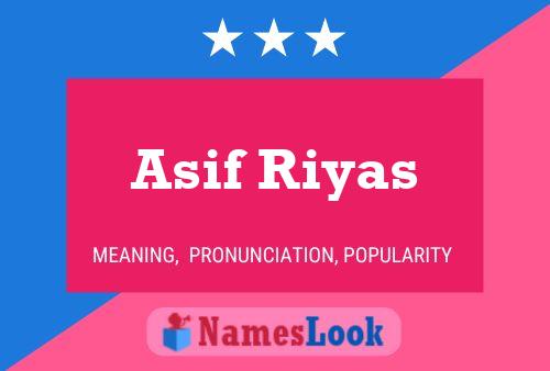 ملصق اسم Asif Riyas