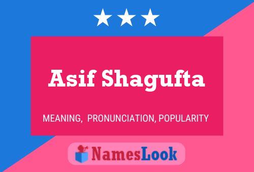 ملصق اسم Asif Shagufta