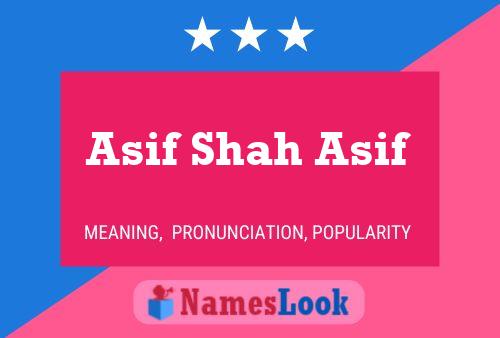 ملصق اسم Asif Shah Asif