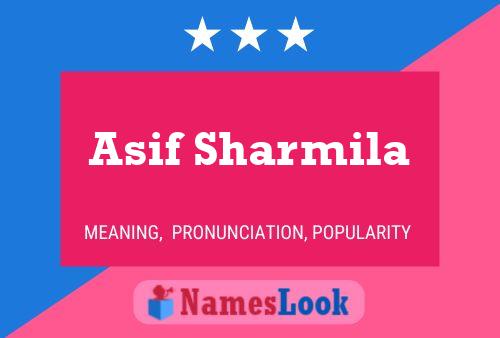 ملصق اسم Asif Sharmila