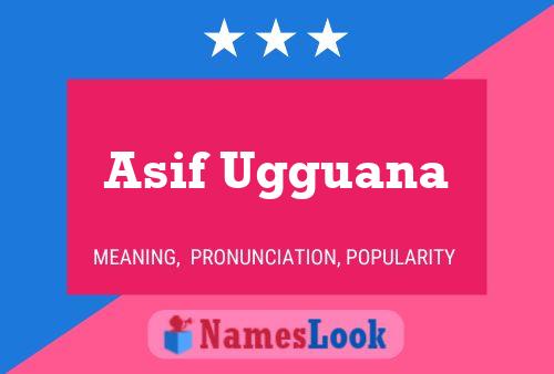 ملصق اسم Asif Ugguana