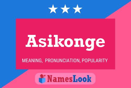 ملصق اسم Asikonge