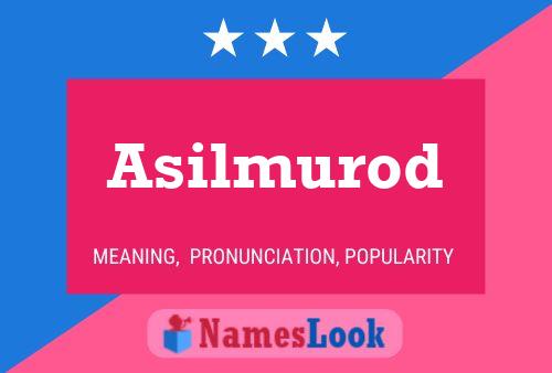 ملصق اسم Asilmurod