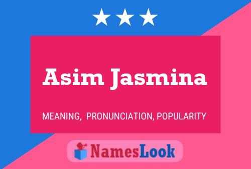 ملصق اسم Asim Jasmina