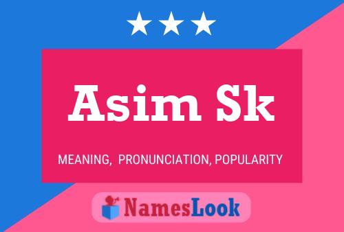 ملصق اسم Asim Sk