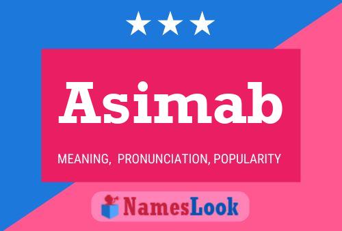 ملصق اسم Asimab