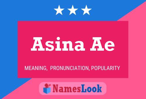 ملصق اسم Asina Ae