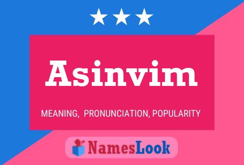 ملصق اسم Asinvim