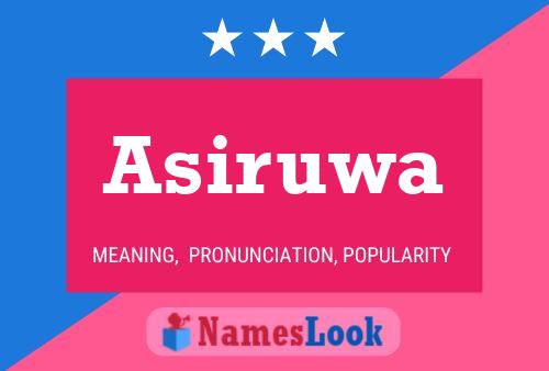 ملصق اسم Asiruwa