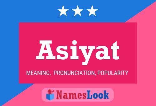 ملصق اسم Asiyat