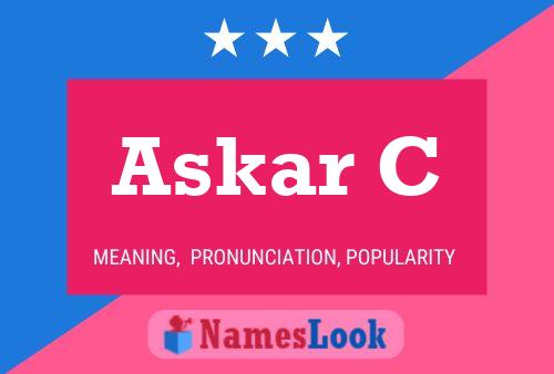 ملصق اسم Askar C